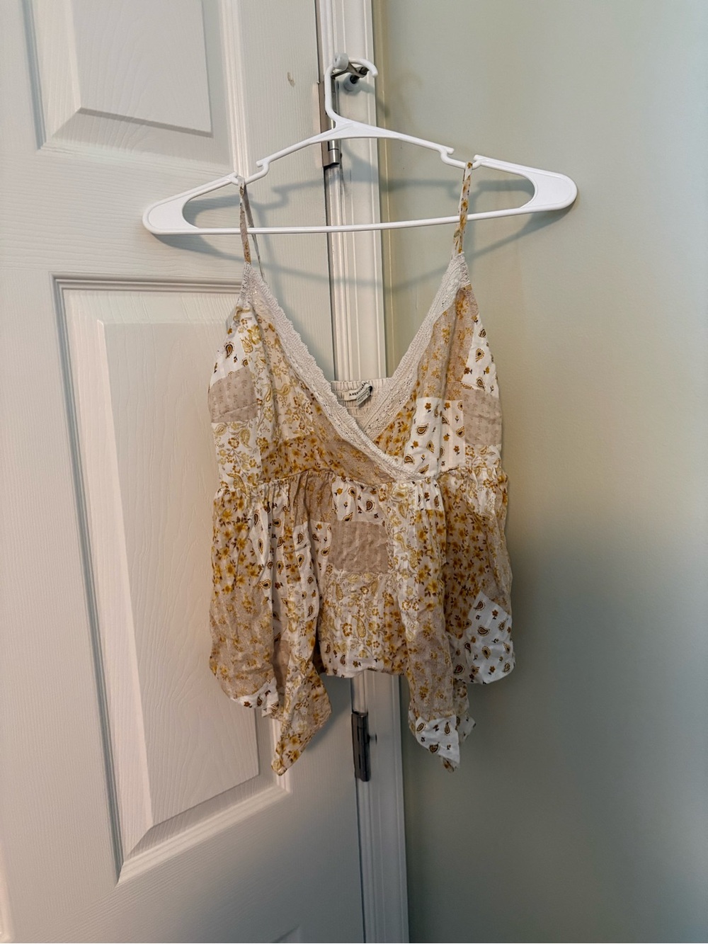 American eagle patchwork top